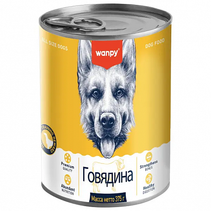 Wanpy Dog Консервы для собак из говядины