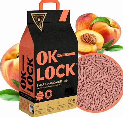 Ok-Lock Наполнитель растительный, персик