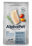 AlphaPet Superpremium корм для собак средних и крупных пород из белой рыбы Monoprotein 2кг