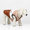 ПИЖОН Куртка для собак "Шоколад", размер L (ДС 37, ОГ 50, ОШ 37), бежево-коричневая