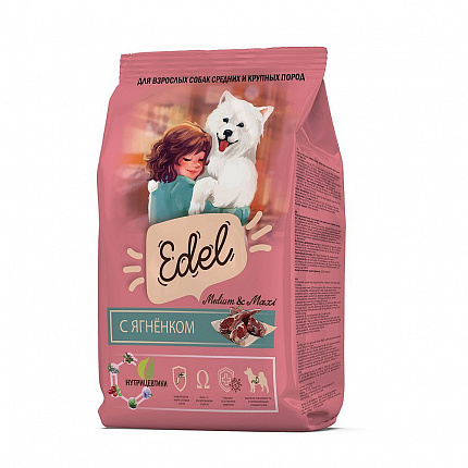 Edel Medium & Maxi Lamb корм д\взр собак средних и крупных пород с ягненком