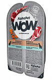 AlphaPet WOW Superpremium для собак с чувств пищев ягненок и тушенная морковь 100г