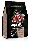 AlphaPet Superpremium корм для собак мелких пород с чувств пищев с ягненком и рисом 500г