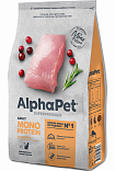 AlphaPet Superpremium корм для кошек из индейки Monoprotein 400г