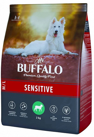 Сухой корм Mr.Buffalo SENSITIVE для собак средних и крупных пород (ягненок)