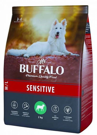 Сухой корм Mr.Buffalo ADULT M/L для собак средних и крупных пород (индейка)